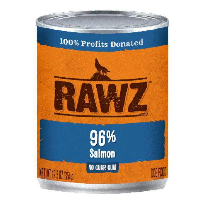 Rawz 96% Salmon Pate Dog Can Food 354g x12
