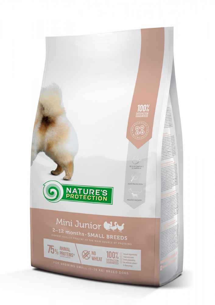 Nature's Protection MINI JUNIOR COMPLETE PET FOOD FOR GROWING SMALL BREED DOGS 2kg