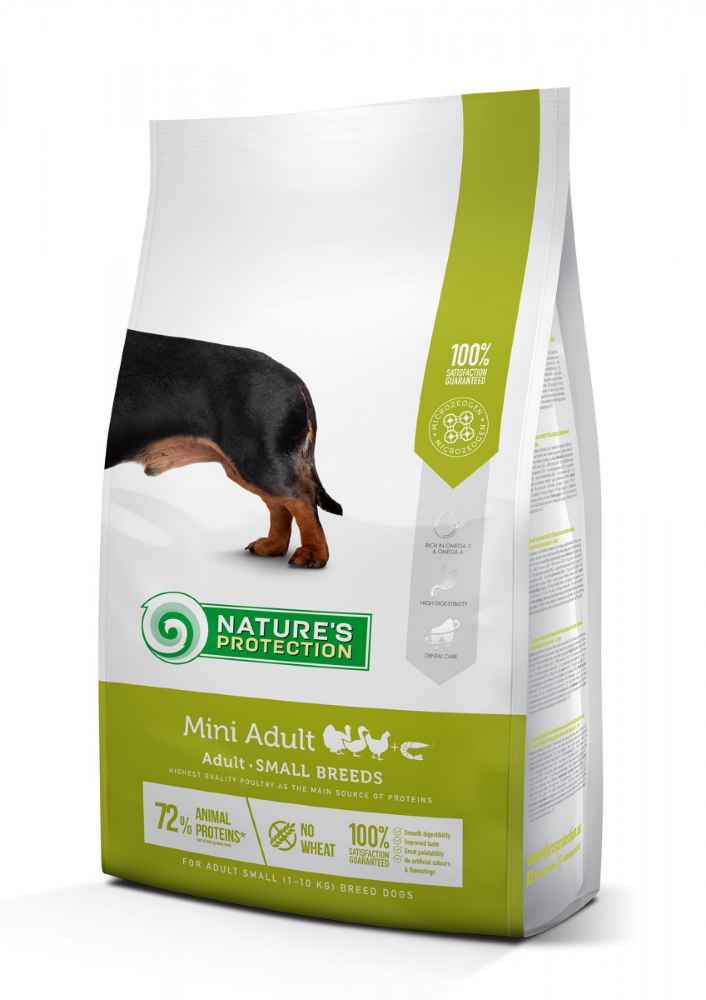 Nature's Protection MINI ADULT COMPLETE PET FOOD FOR ADULT SMALL BREEDS DOGS 2kg