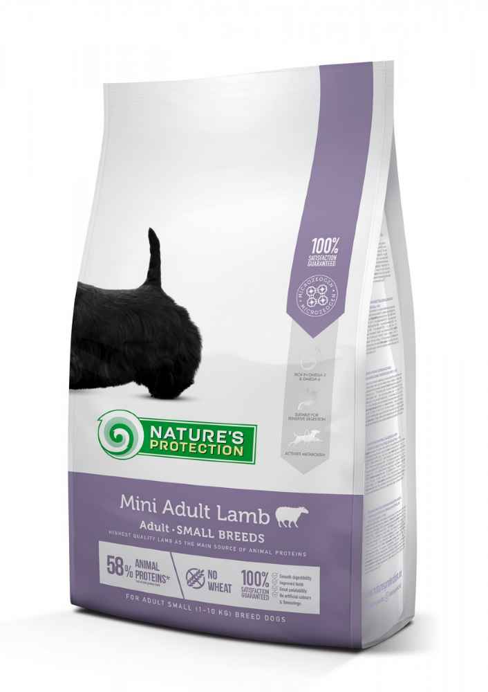 Nature's Protection MINI ADULT LAMB COMPLETE PET FOOD WITH LAMB FOR ADULT SMALL BREED DOGS 7.5kg
