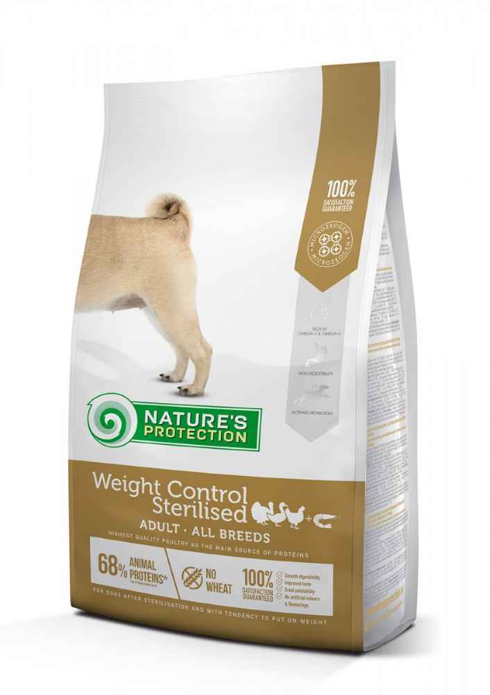 Nature's Protection 體重控制滅菌全價寵物食品，適合所有品種的成年犬 4kg