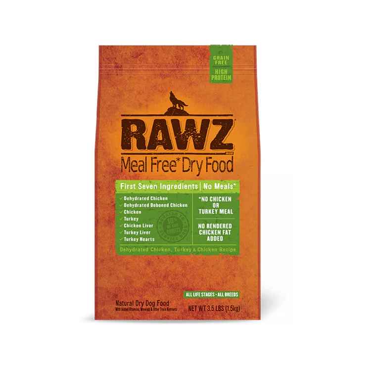 Rawz Meal-Free Dehydrated Chicken, Turkey & Chicken Dog Food Recipe 1.5kg