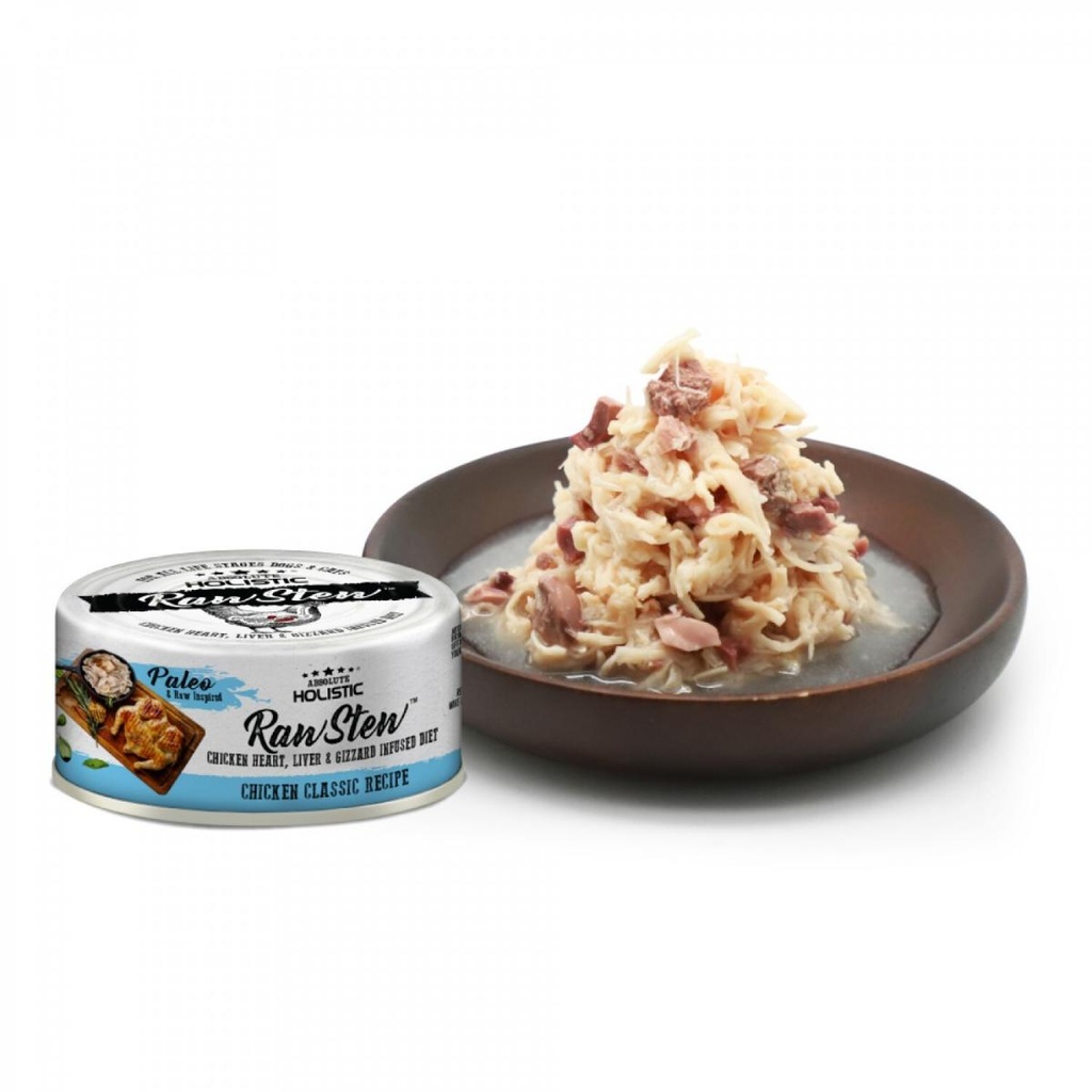 Absolute Holistic - 高級純天然無穀物 經典雞肉 貓犬主食罐頭 80g