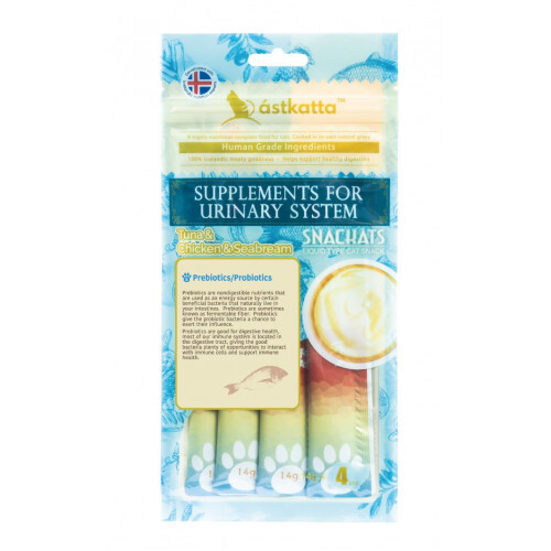 ástkatta - Grain Free Tuna & Chicken & Seabream Snackats For Cats 14gx4