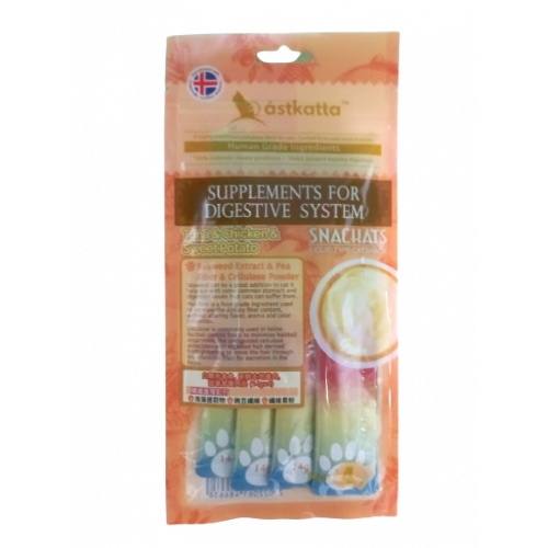 ástkatta - Grain Free Tuna & Chicken & Sweet Potato Snackats For Cats 14gx4