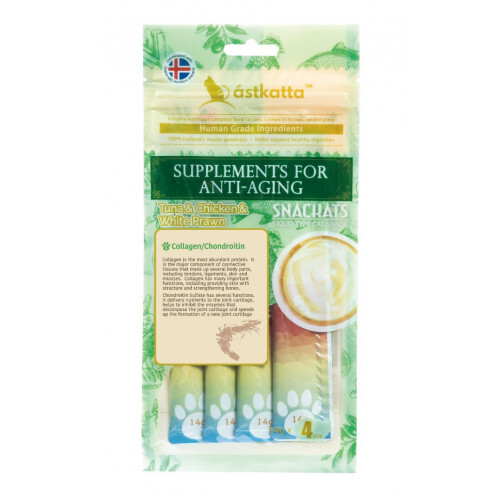 ástkatta - Grain Free Tuna & Chicken & White Prawn Snackats For Cats 14gx4