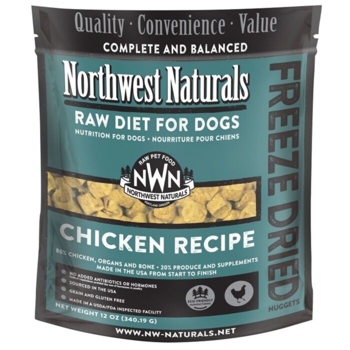 Northwest Naturals 無穀物脫水凍乾犬糧 - 雞配方 12oz 