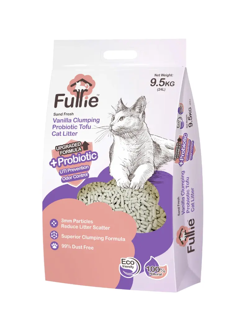Furrie Thin Strips Fresh Vanilla Clumping Corn Tofu Cat Litter 24L