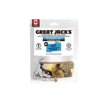 GREAT JACK'S 風乾鱈魚皮塊狗小食 5.8oz (164g)