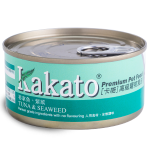 kakato 卡格吞拿魚、紫菜 貓犬用罐頭 70g 