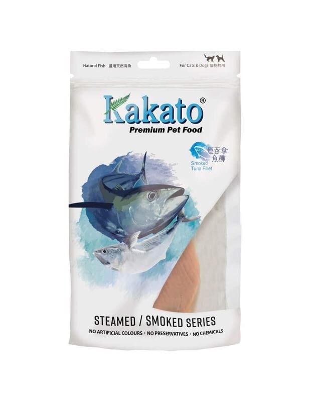 kakato 鯖花魚柳 (煙燻蒸煮系列) 貓狗小食 20g x 4 包  
