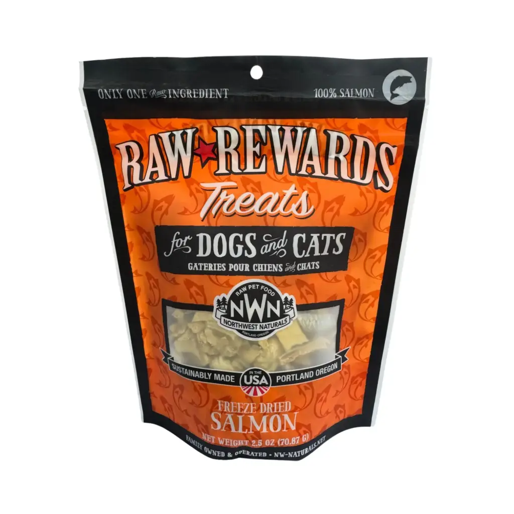 Northwest Naturals Freeze Dried Salmon Dog Treats Cat Treats 2.5oz