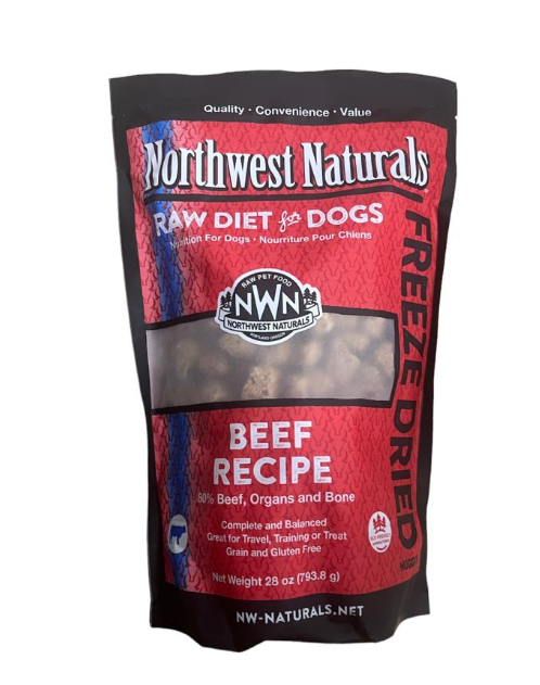Northwest Naturals Freeze Dried Nuggets Beef Recipe for Dogs 28oz