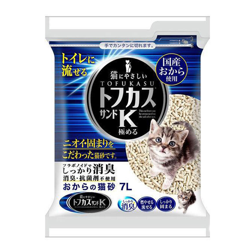 Tofukasu K圓條形豆腐貓砂 7L (B)