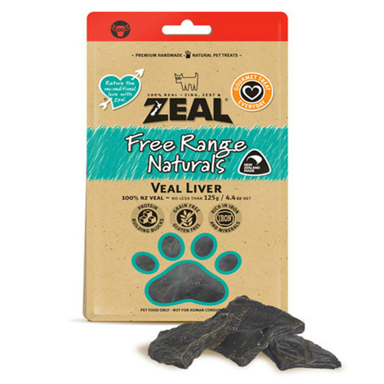 Zeal Free Range naturals Veal Liver 125g