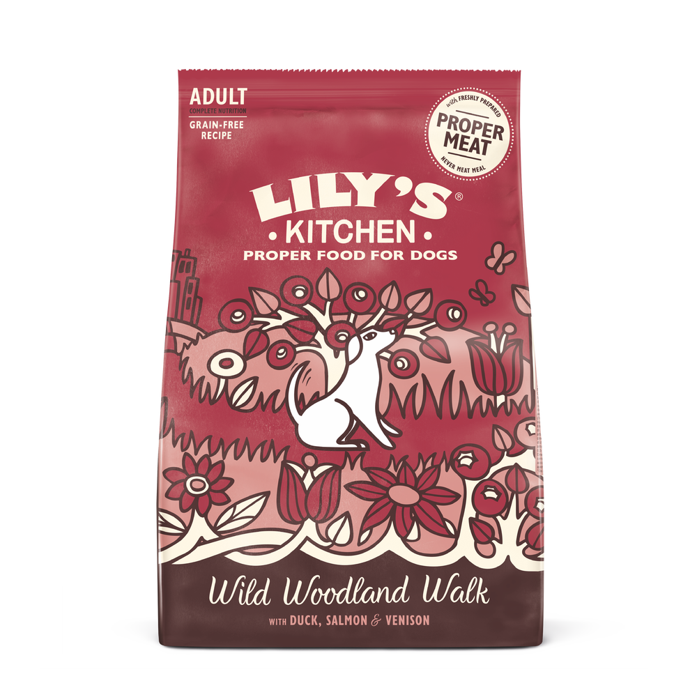 LILY'S KITCHEN Duck, Salmon and Venison, Wild Woodland Walk Grain Free Dry Dog Food 2.5kg