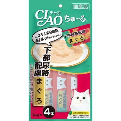 CIAO - 日本貓條 下泌尿道考慮 鮪魚味 14g X4  
