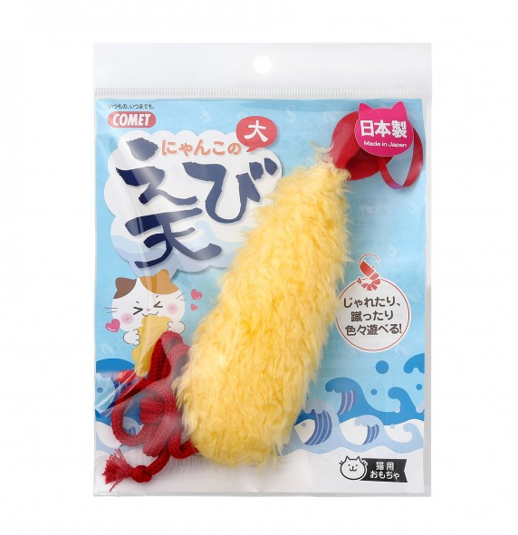 COMET - 玩具蝦天婦羅 日本木天蓼貓咬潔牙玩具（大）(平行進口)