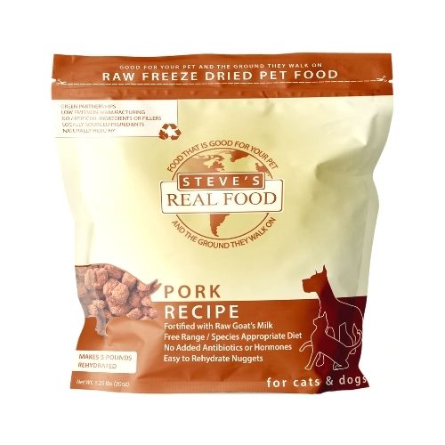 Steve’s Real Food-凍乾狗糧豬肉減肥餐(貓狗用) 20oz