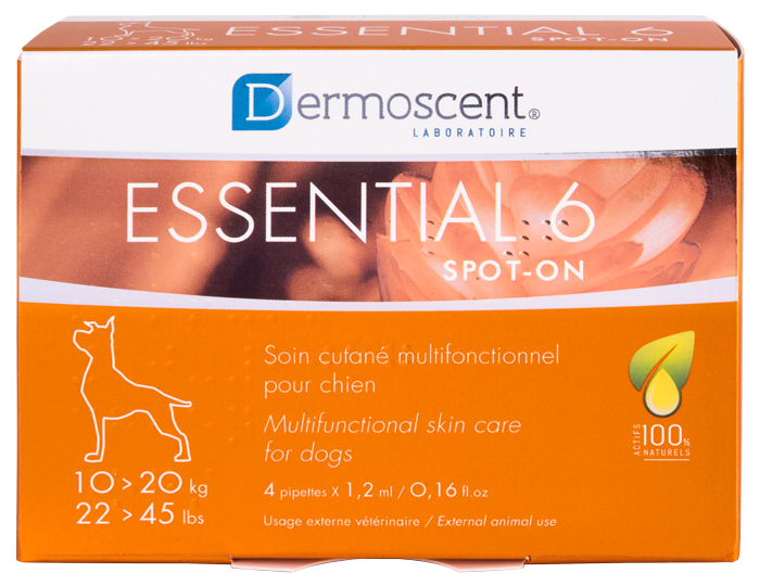 DERMOSCENT ESSENTIAL 6 SPOT-ON FOR DOGS 10-20KG