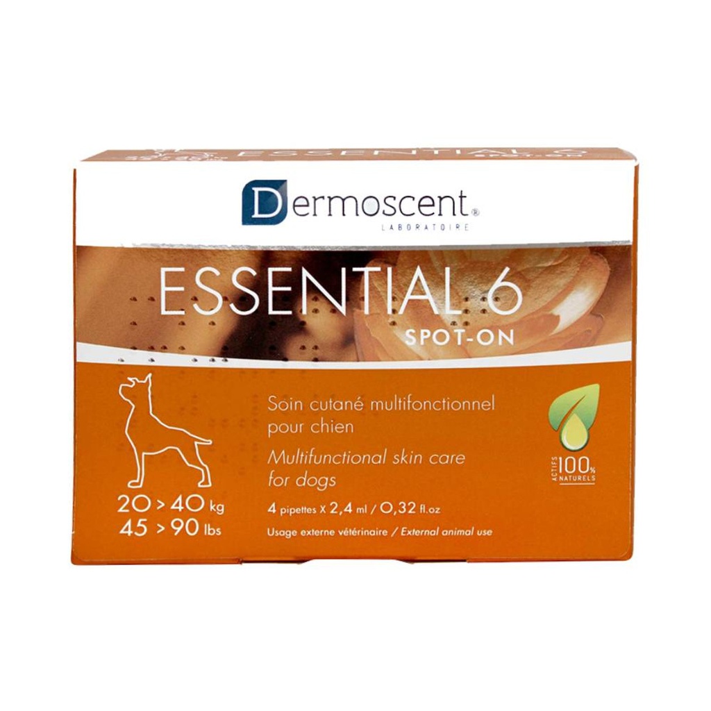 DERMOSCENT ESSENTIAL 6 SPOT-ON FOR Large DOGS 寵物外用皮膚修復滴劑 20-40KG