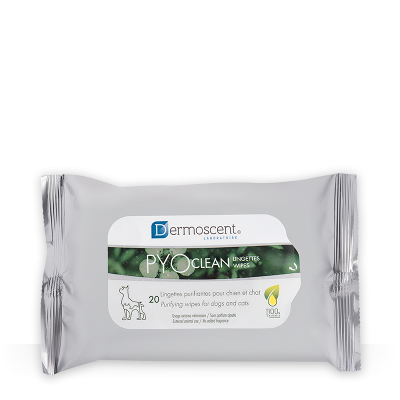 DERMOSCENT PYO Wipes For Dogs & Cats 20 Wipes