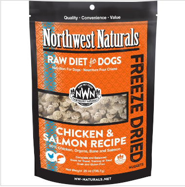 Northwest Naturals 無穀物脫水凍乾狗糧 雞肉+三文魚 25oz