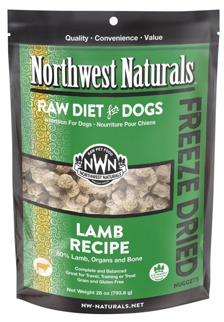 Northwest Naturals NWN 羊肉配方 無穀物脫水凍乾狗糧 25oz
