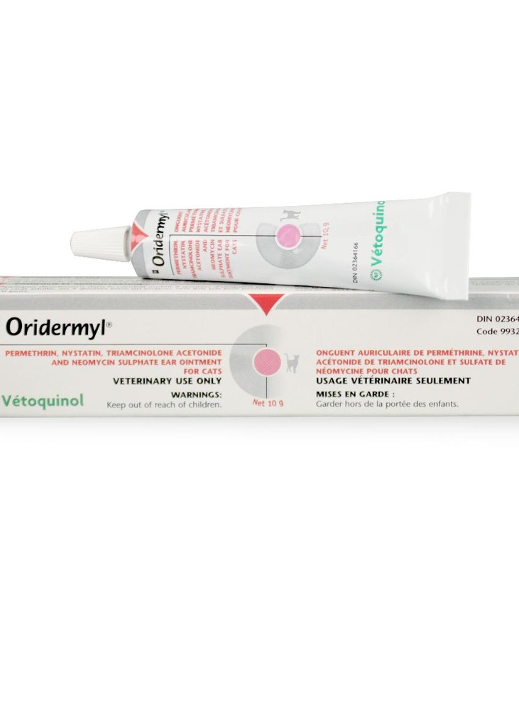 Vetoquinol Oridermyl Ear Gel for Cats & Dogs 10g