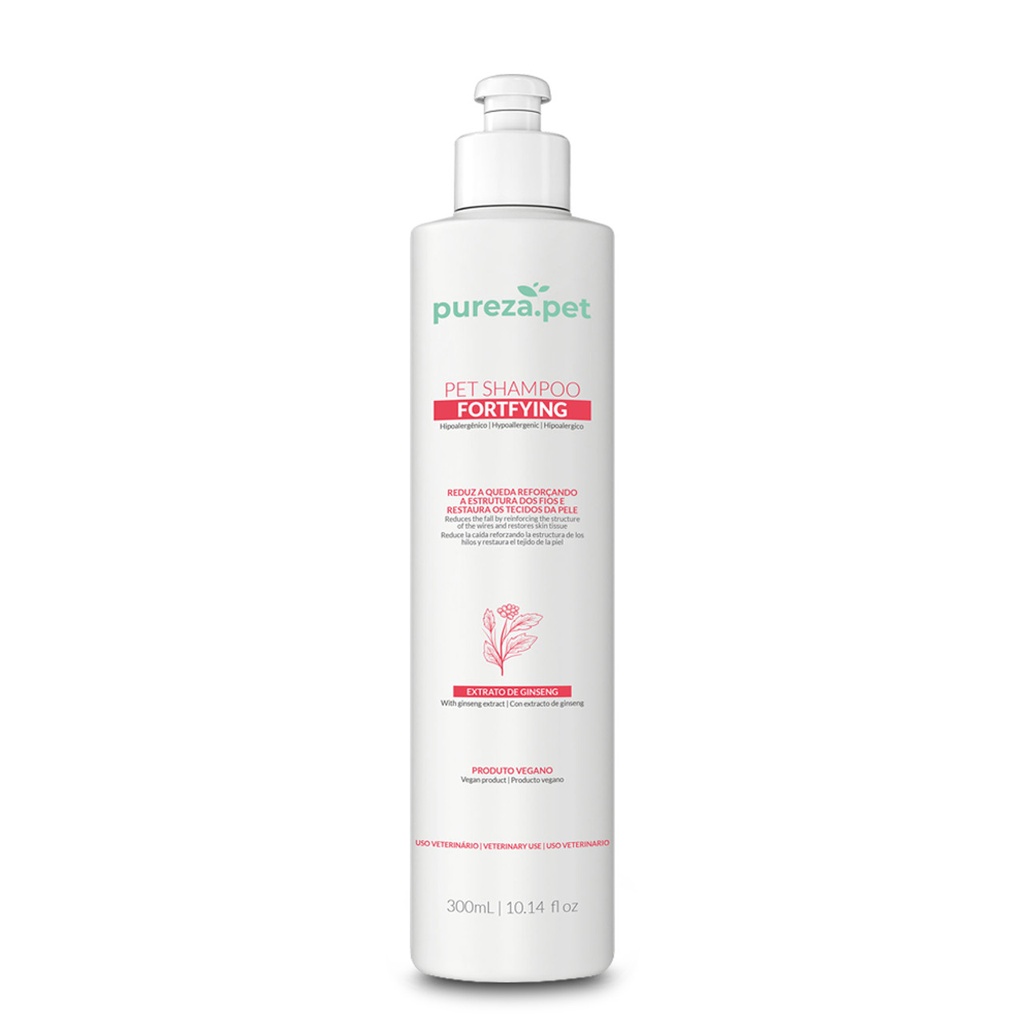 Pureza.Pet Fortifying Hypoallergenic Professional Shampoo for Pets - Enhanced Coat Series 300g