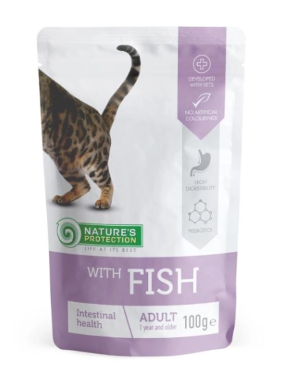 Nature's Protection 腸道健康濕包 (魚味) 成貓專用 100g 