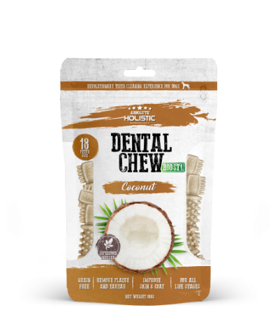 Absolute Holistic 無穀物 狗狗潔齒棒 (椰子味) 160g (18支)  
