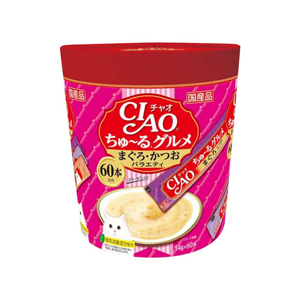 Ciao SC-222 Tuna and Katsuo Churu Gourmet (60pcs)
