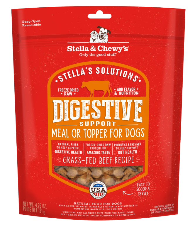 Stella & Chewy's 凍乾脫水粒 乾糧伴侶系列 有助消化系統 - 草飼牛配方 121g