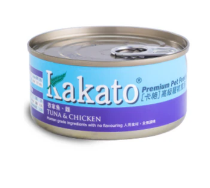 Kakato 卡格 吞拿魚、雞 貓罐頭 狗罐頭 170g