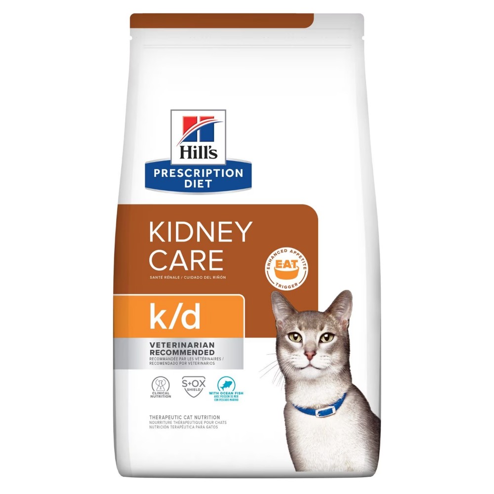 Hill's k/d 貓用 腎臟處方糧 (魚味) 貓乾糧 貓糧 4lbs