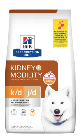 Hill's Prescription Diet k/d + j/d Kidney & Mobility (Chicken Flavor) Dog Food 8.5lbs