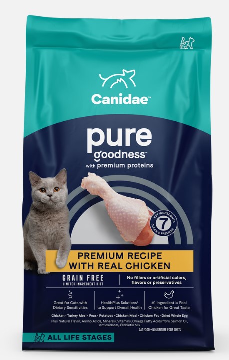Canidae Grain-Free PURE Dry Cat Food: Grain Free Chicken Recipe 10lbs
