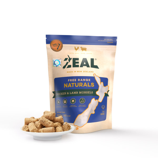ZEAL- All Natural Treats( Freeze Dried Chicken & Lamb Morsels ) 100g