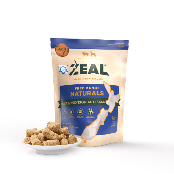ZEAL- All Natural Treats( Freeze Dried Beef & Venison Morsels ) 100g