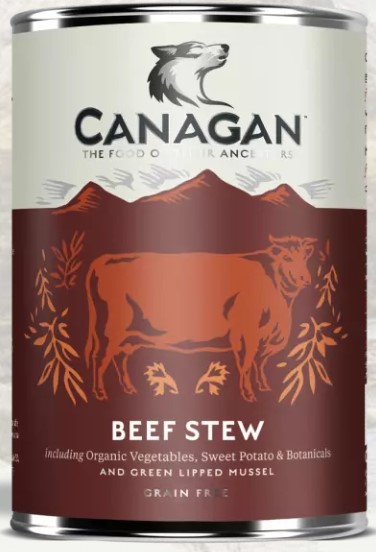 Canagan 原之選 無穀物 牛肉味配方 狗罐頭 400g