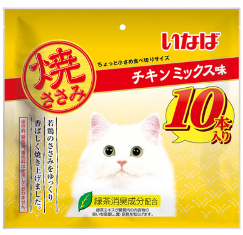 INABA QSC-44 Grilled bonito chicken mix flavor (30gx10)