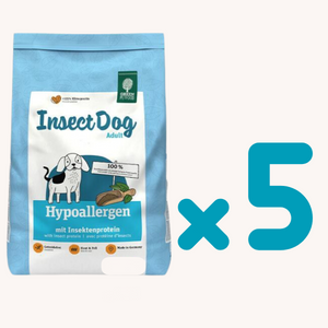 (原箱)Green Pet Food-Insect Dog Hypoallergen蟲製防皮膚過敏狗糧(無穀物) 900g x5