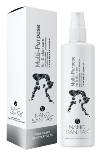 Nano Sanitas Multi-Purpose fur & skin care (Aloe Vera & Coconut Oil) for Cats & Dogs 250ml