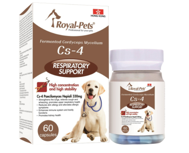 Royal Pets 犬用發酵蟲草菌絲體Cs-4 60粒膠囊 