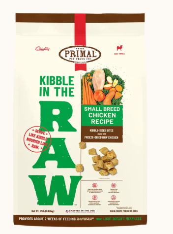 Primal Kibble in the Raw  Small Breed Chicken Recipe for Dogs 1.5lb