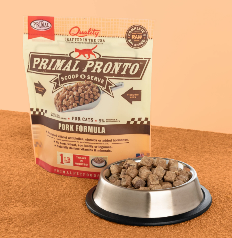 PRIMAL Pronto 急凍肉粒貓糧 豚肉配方 1lb