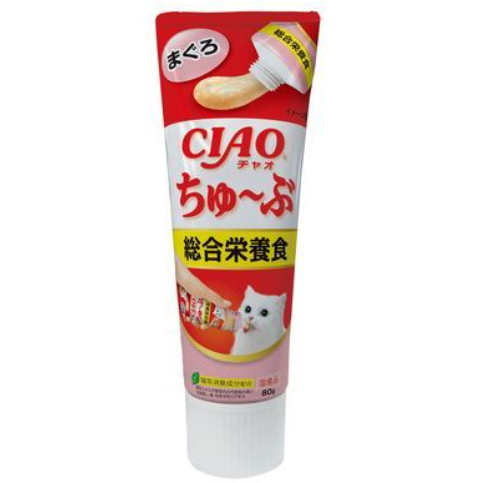 CIAO 貓貓 吞拿魚綜合營養醬 (牙膏裝) 80g #CS-155  