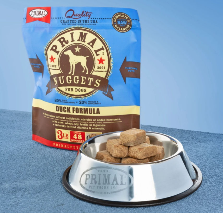 PRIMAL Nuggets 急凍肉塊狗糧 鴨肉配方 3lb