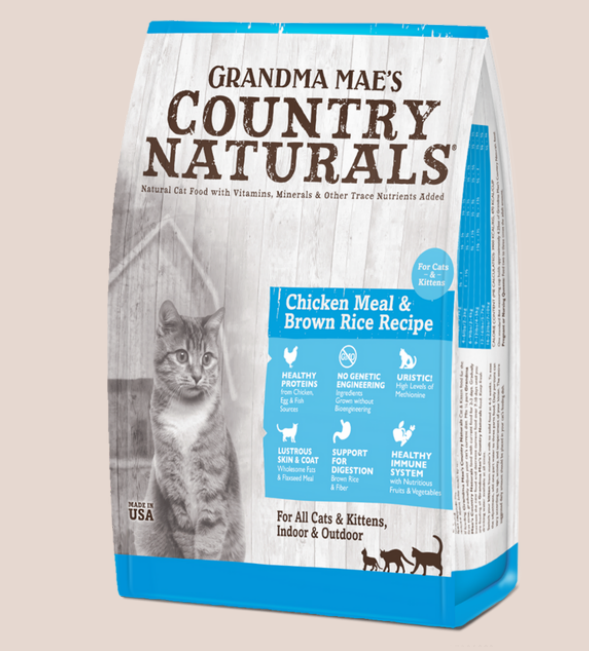 Country Naturals Chicken Meal & Brown Rice Recipe Dry Cat Food 3lb